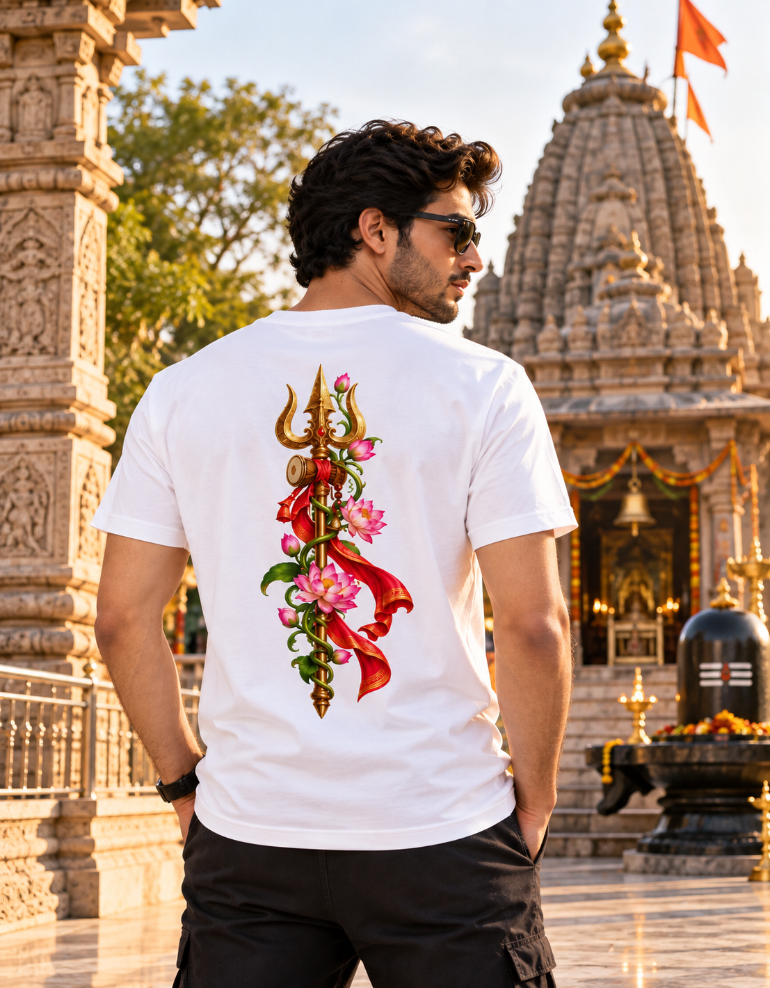 Shiva-Shakti Unisex DryFit White T-shirt