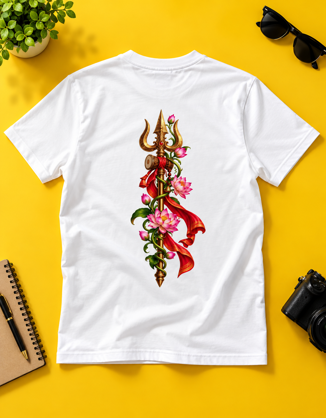 Shiva-Shakti Unisex DryFit White T-shirt